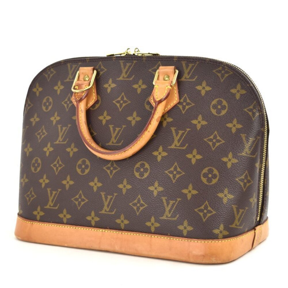 Louis Vuitton Business One Leather Alma Dome Brown Monogram Tote Bag Brown